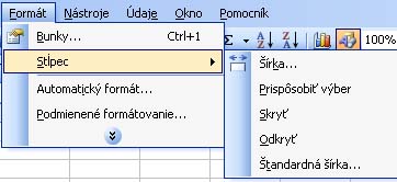 pravy rozmerov stpcov naraz